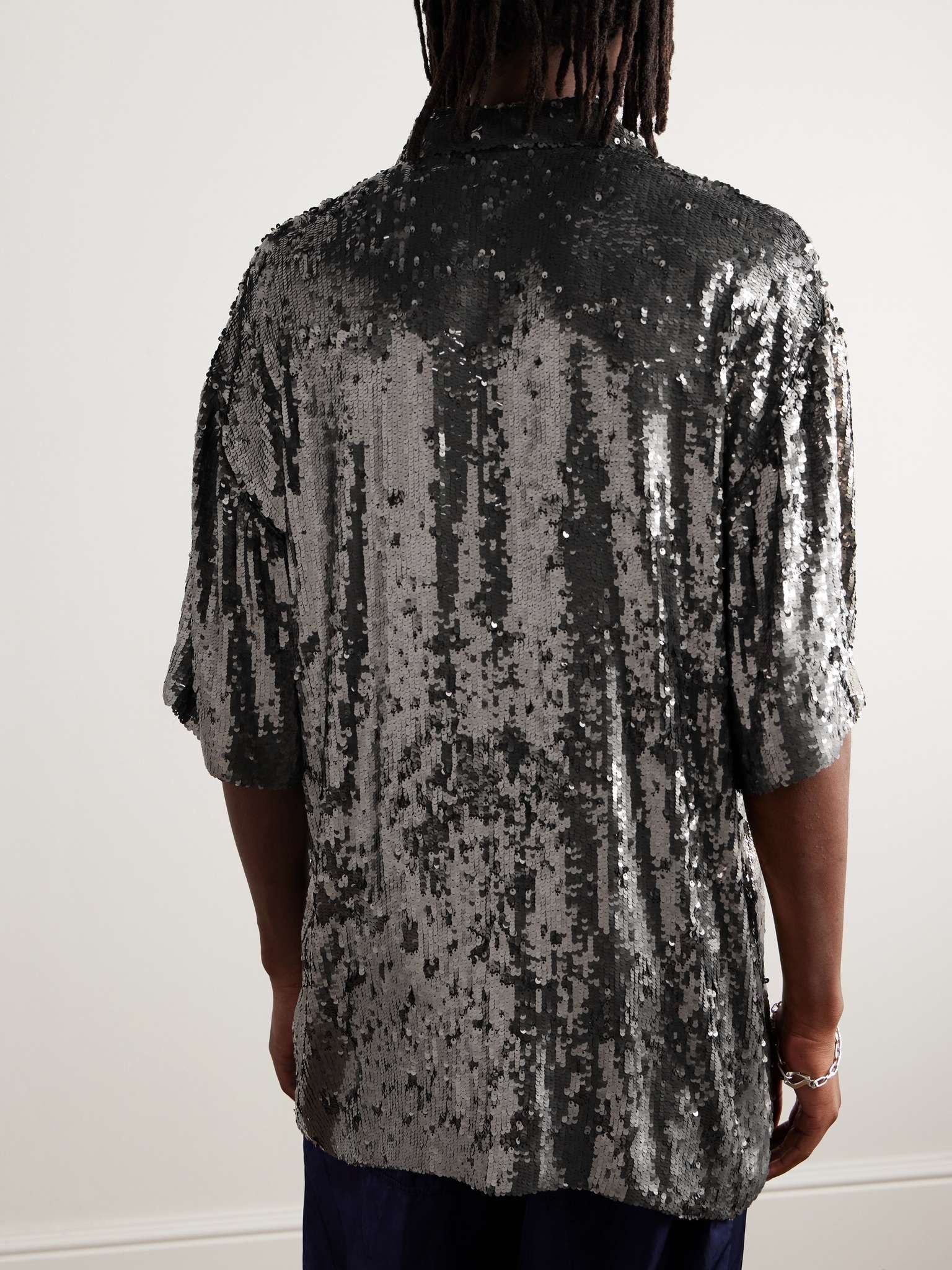 Sequinned Tulle Shirt - 3