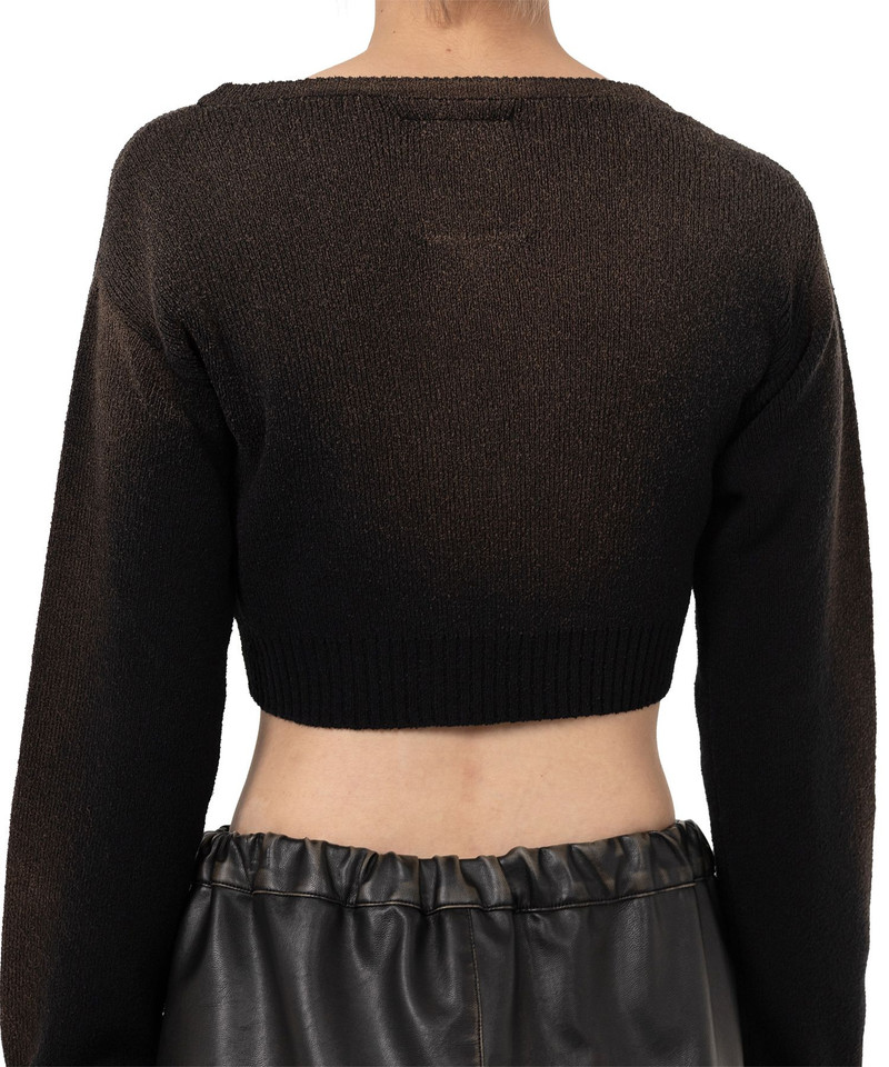 Sun Faded Like Cropped Knit Sweater 9