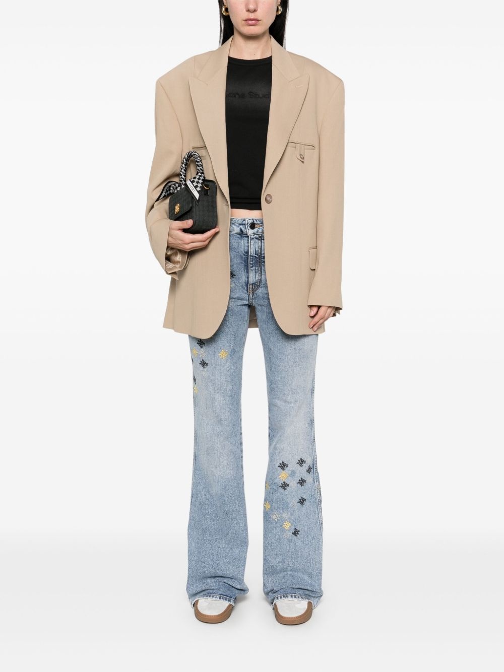MA Quad embroidered jeans - 2