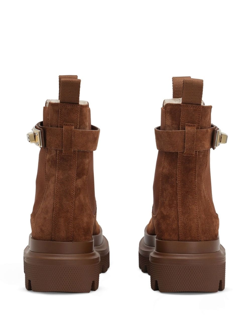 branded-strap ankle boots - 3