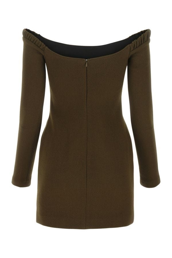 Brown wool dress - 2