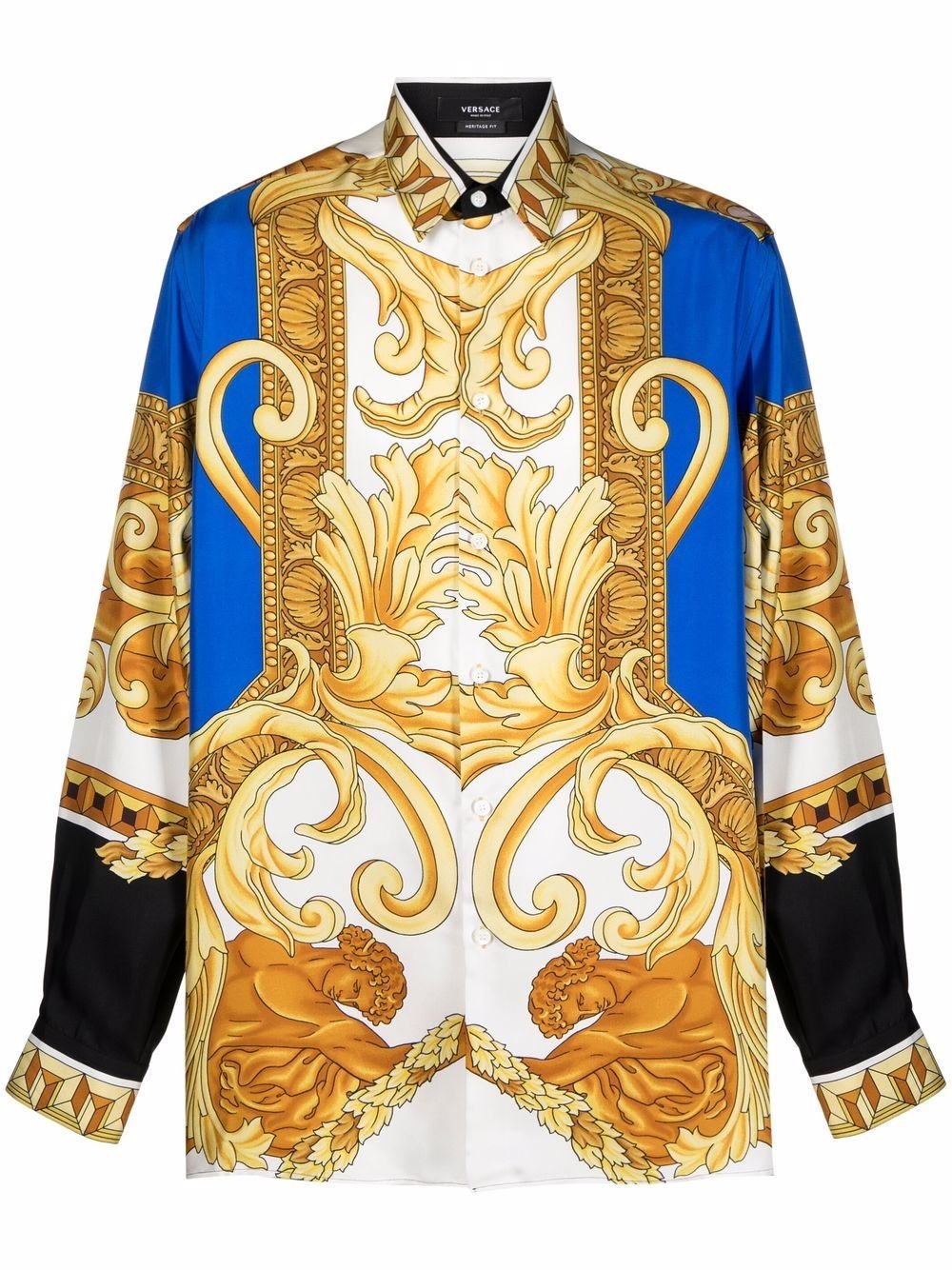 Medusa Renaissance-print silk shirt - 1