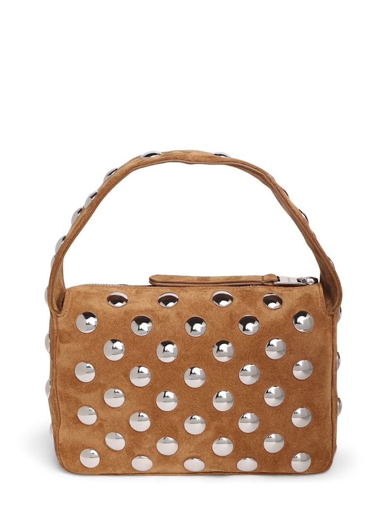 Small Elena studded suede shoulder bag - 4