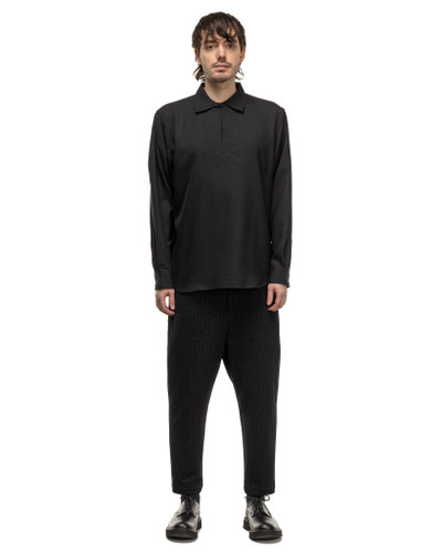 SOPHNET. Wool Twill Pullover Shirt Black outlook