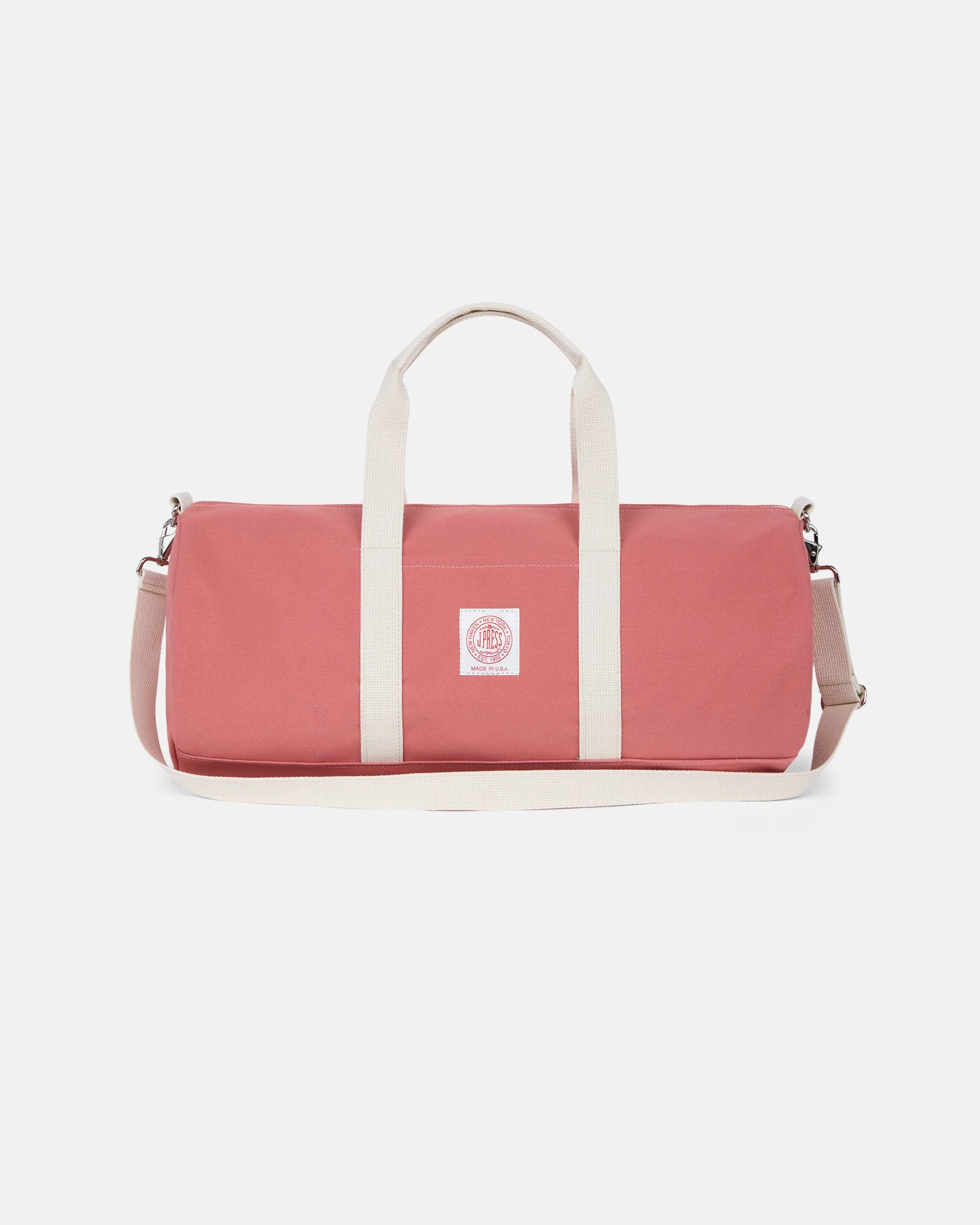 MADE-IN-USA BRETON RED CANVAS DUFFEL BAG - 1