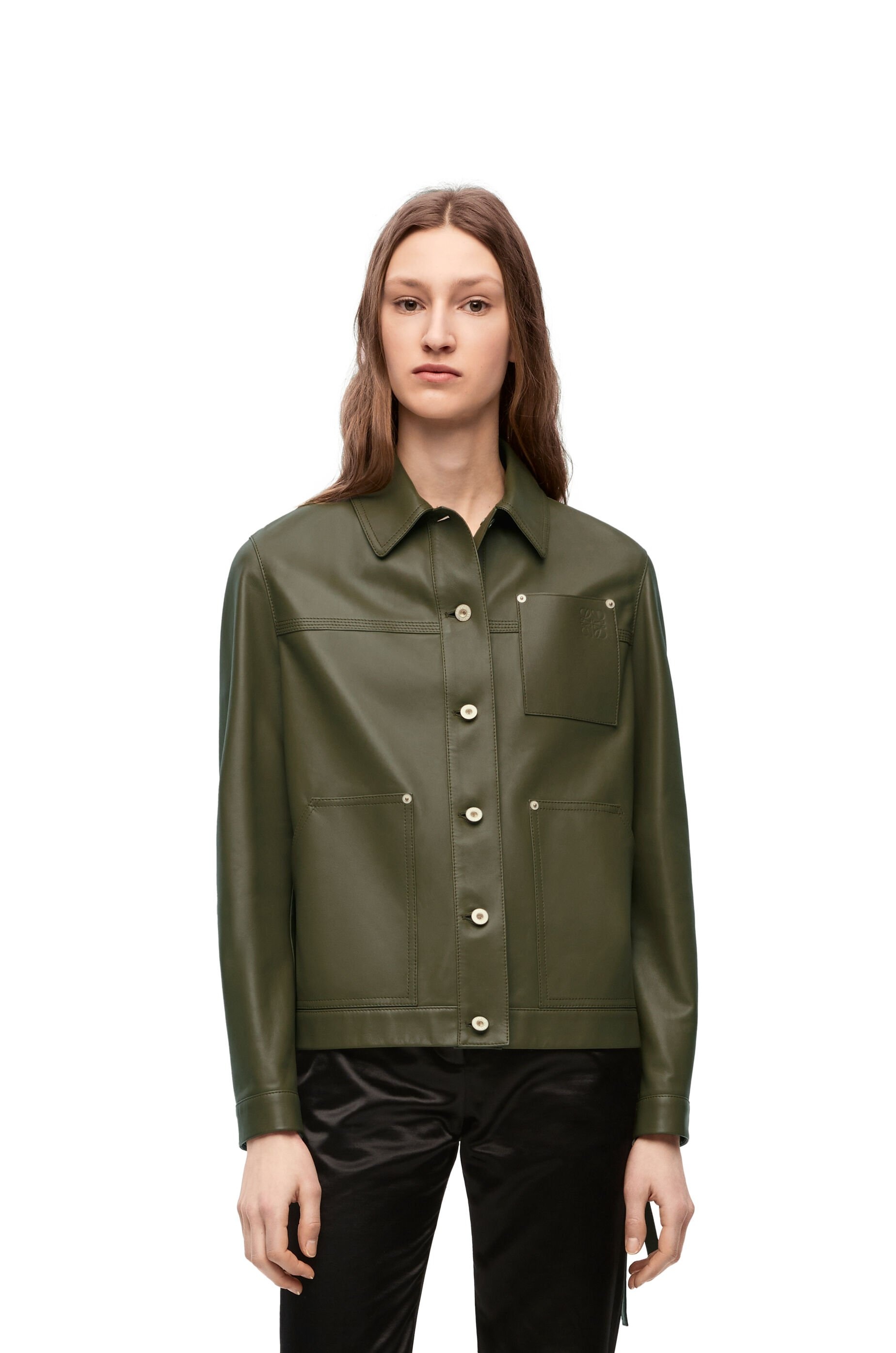 Workwear jacket in nappa lambskin - 3