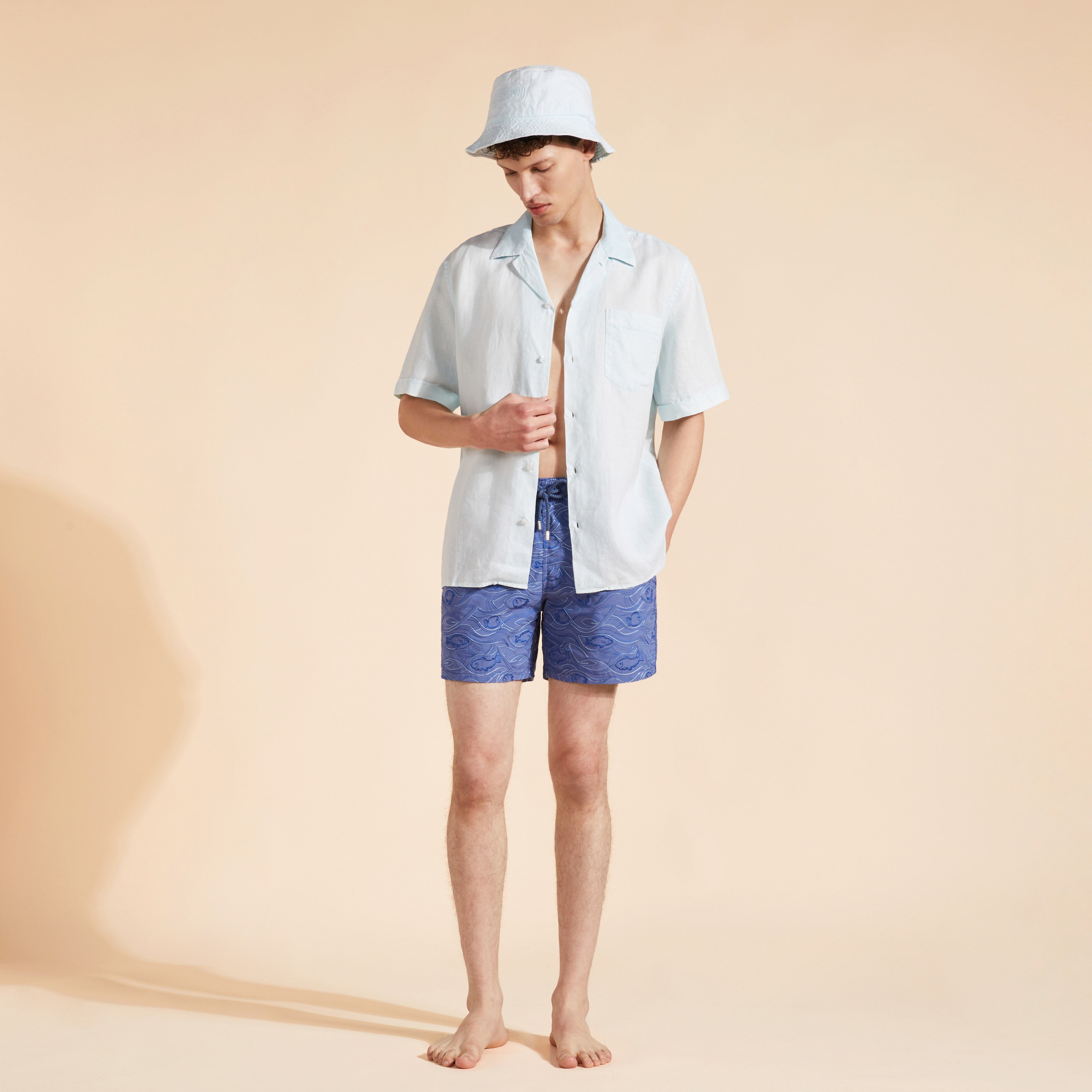 Men Swim Shorts Embroidered Aquarium- Limited Edition - 5