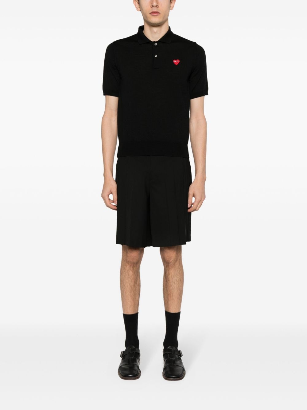 signature heart-patch polo shirt - 3