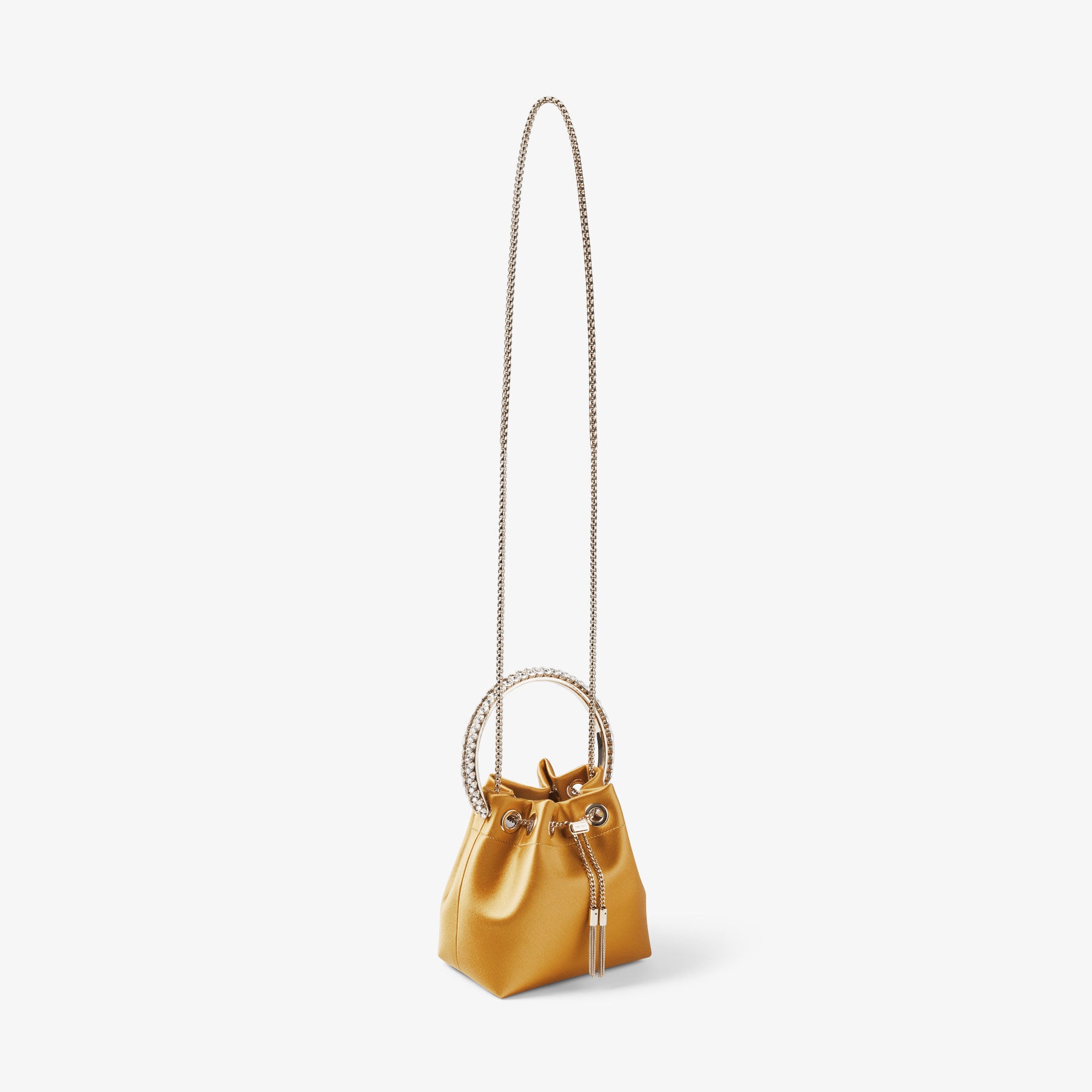 Bon Bon
Sunflower Satin Bag with Crystal Handle - 5