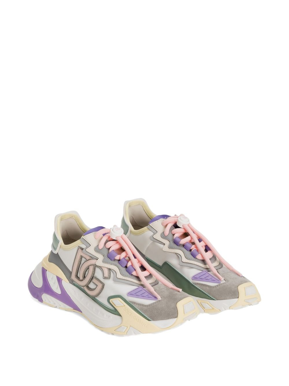 logo-patch chunky sneakers - 2