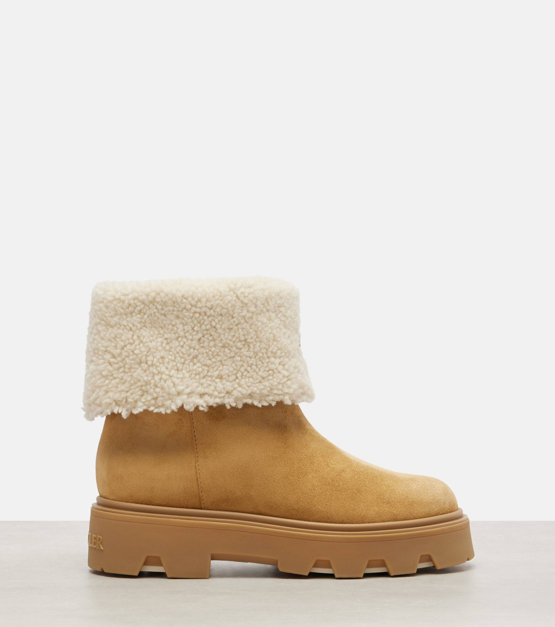 Aurea shearling-lined suede ankle boots - 4