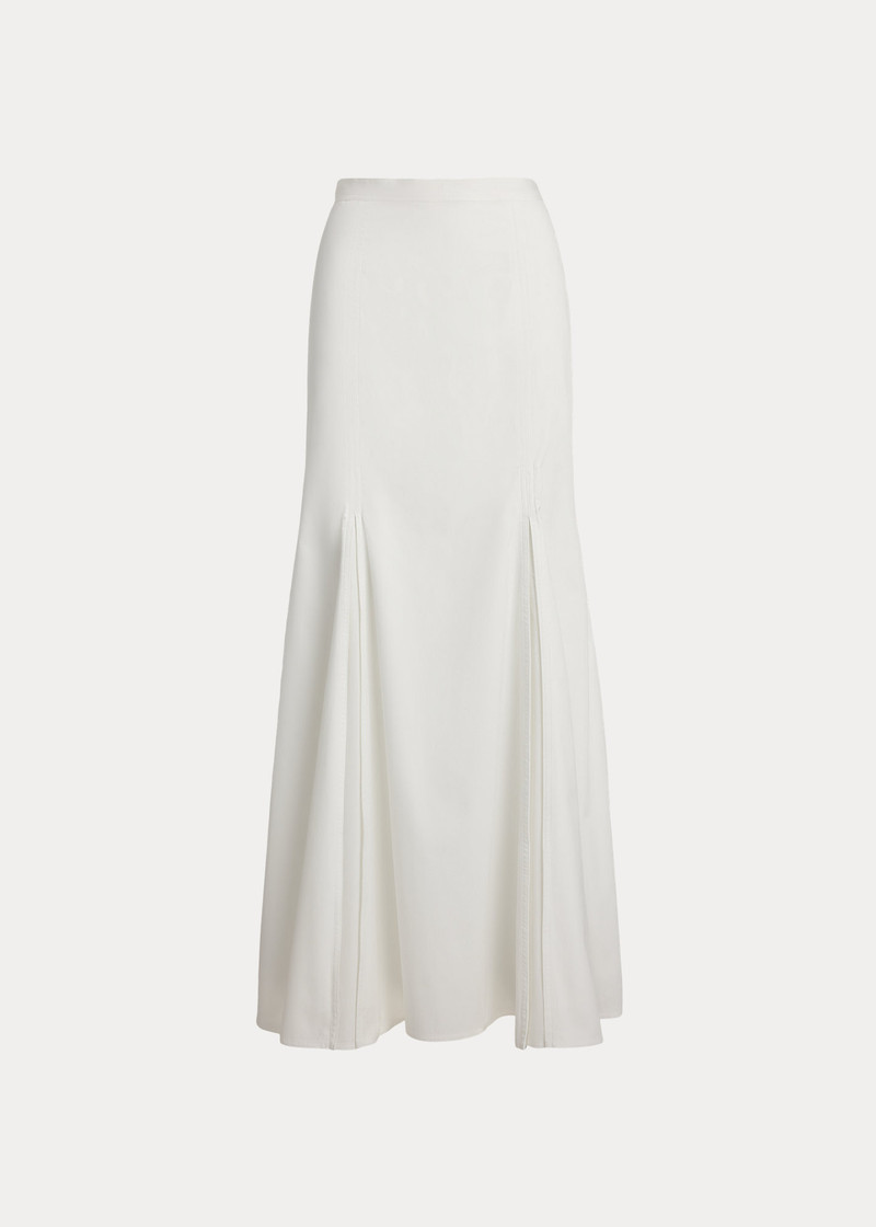 Cotton Fit-and-Flare Maxiskirt 1