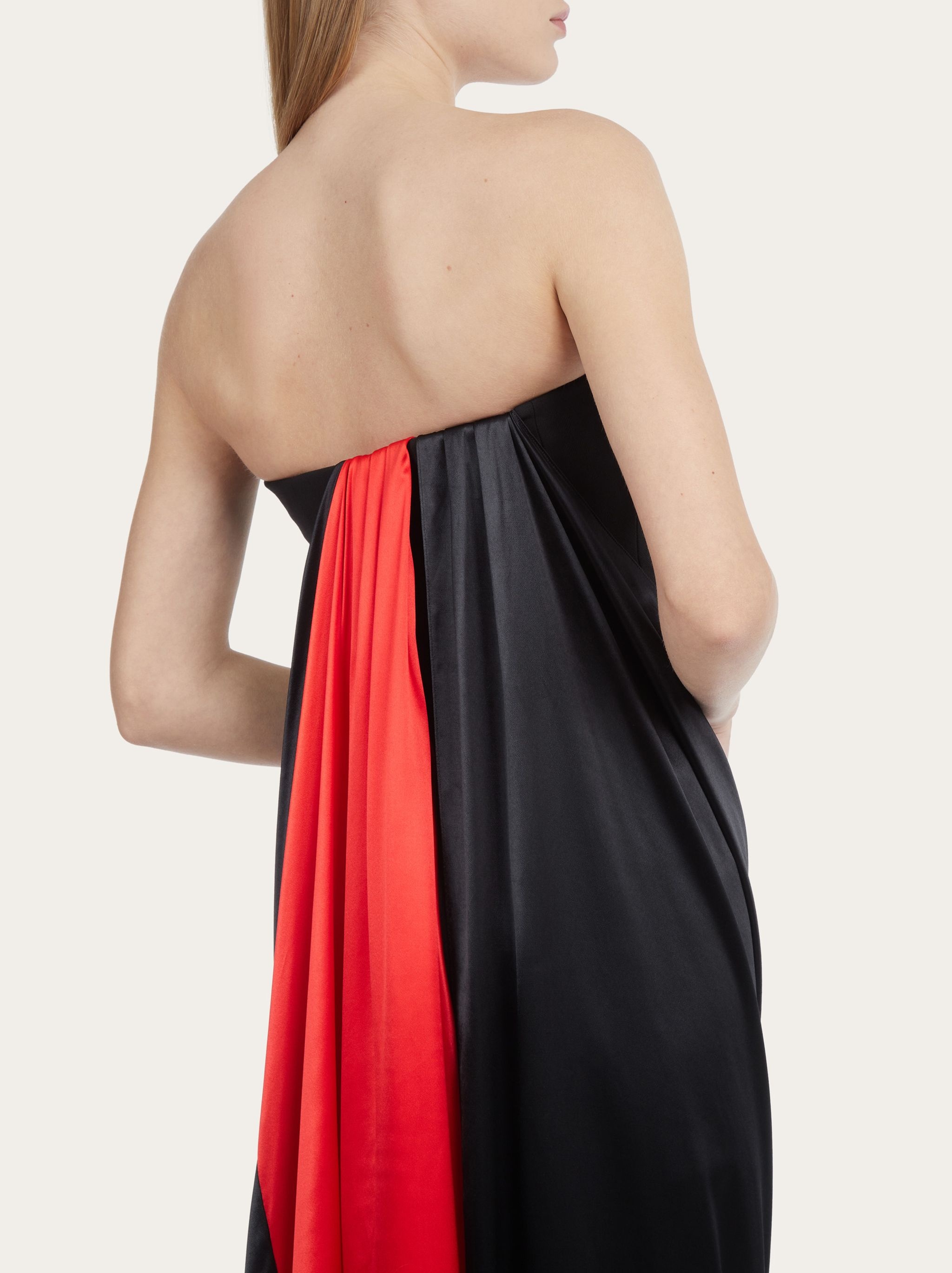 Long color block dress - 4