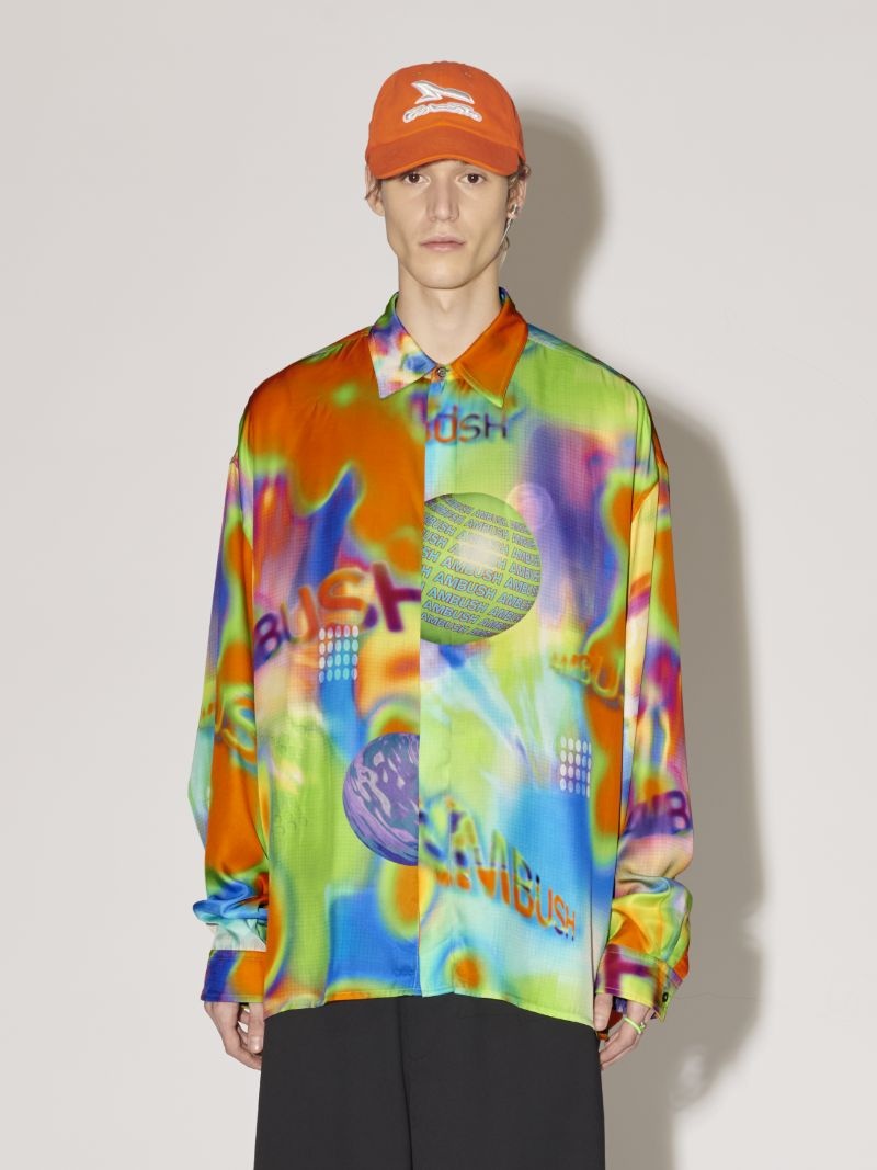 REGULAR FIT LS ALLOVER SHIRT - 3