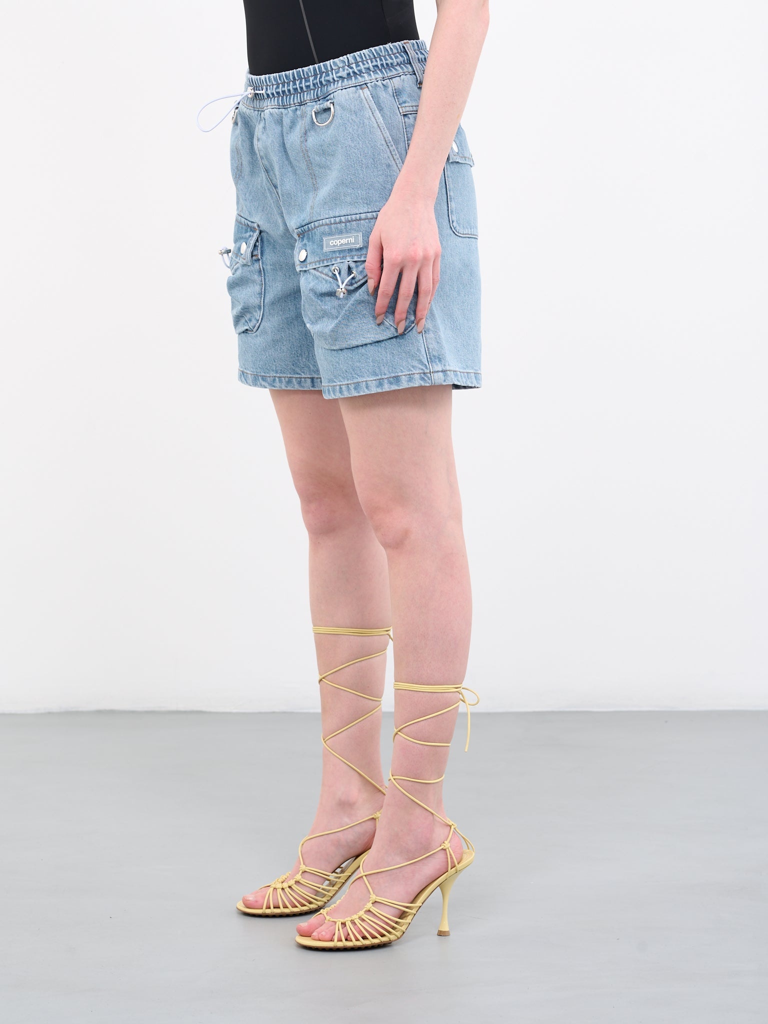 Denim Cargo Shorts - 2