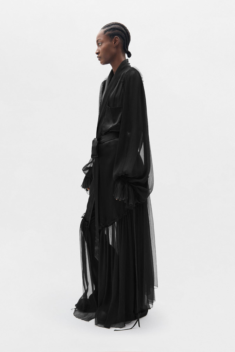 Ann Demeulemeester Iria Fluid Robe outlook