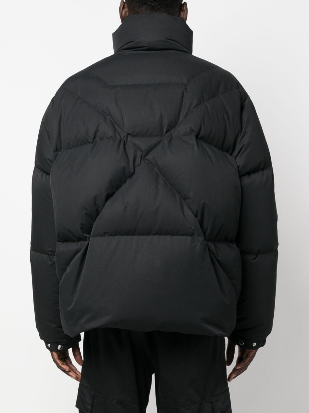 stitch-detail puffer jacket - 4