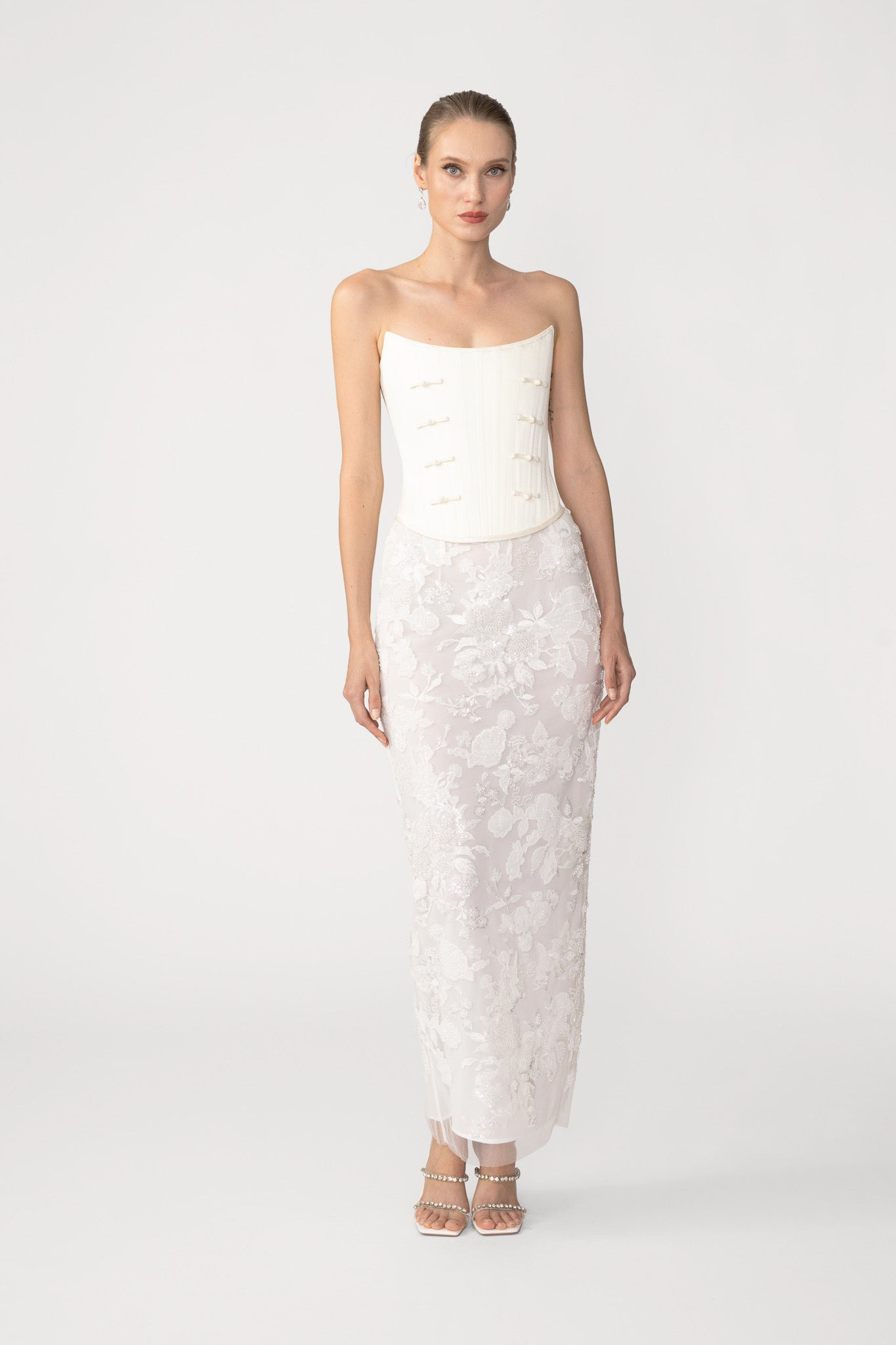 ARIELLE EMBROIDERED SKIRT - 2