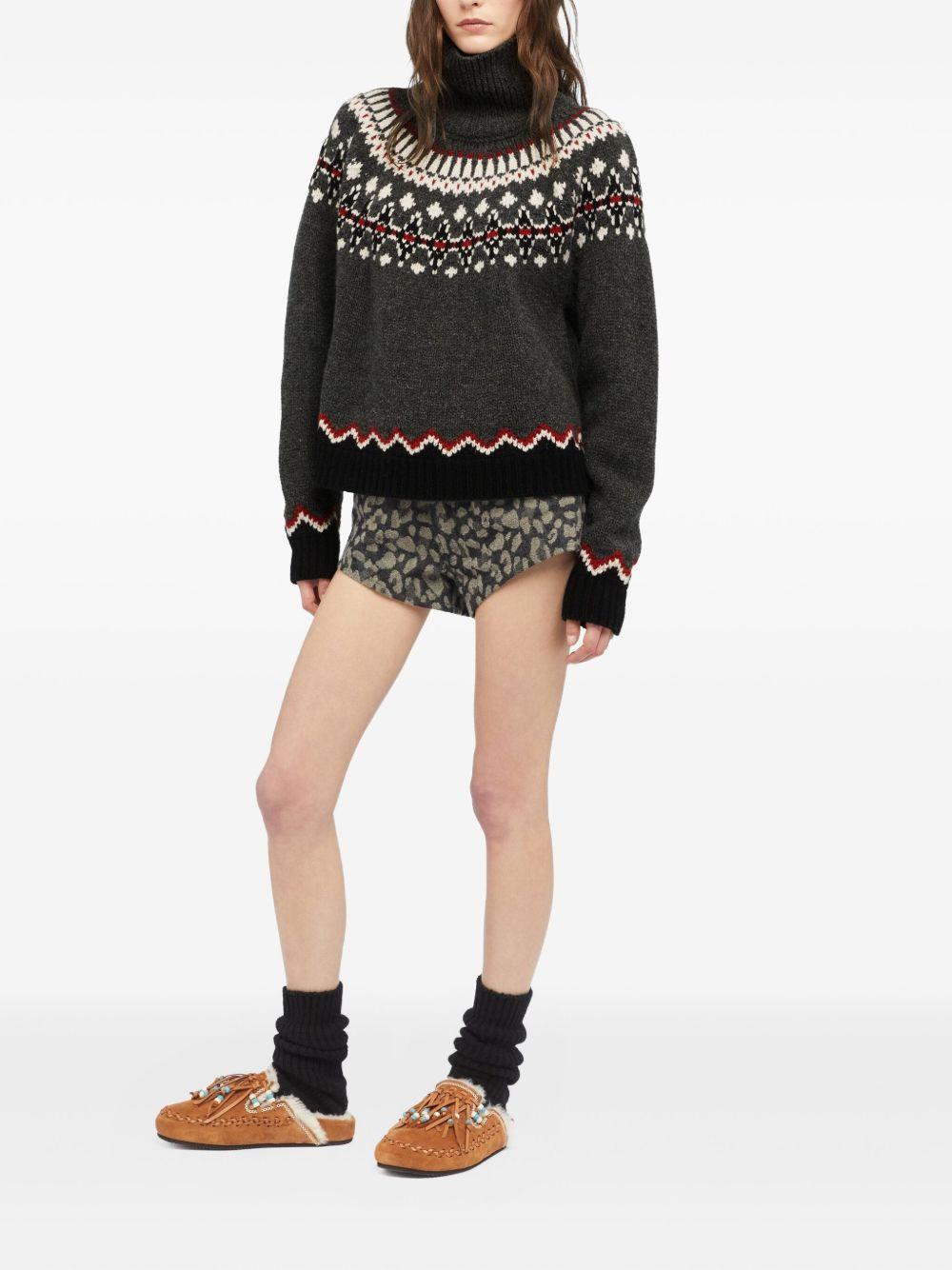 Sweet Winter fair isle turtleneck sweater - 2