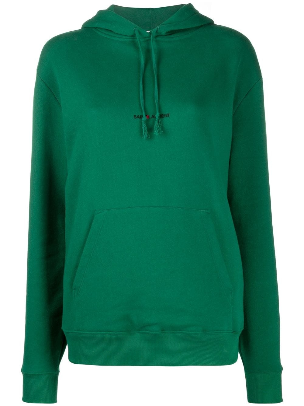 logo embroidered hoodie - 1