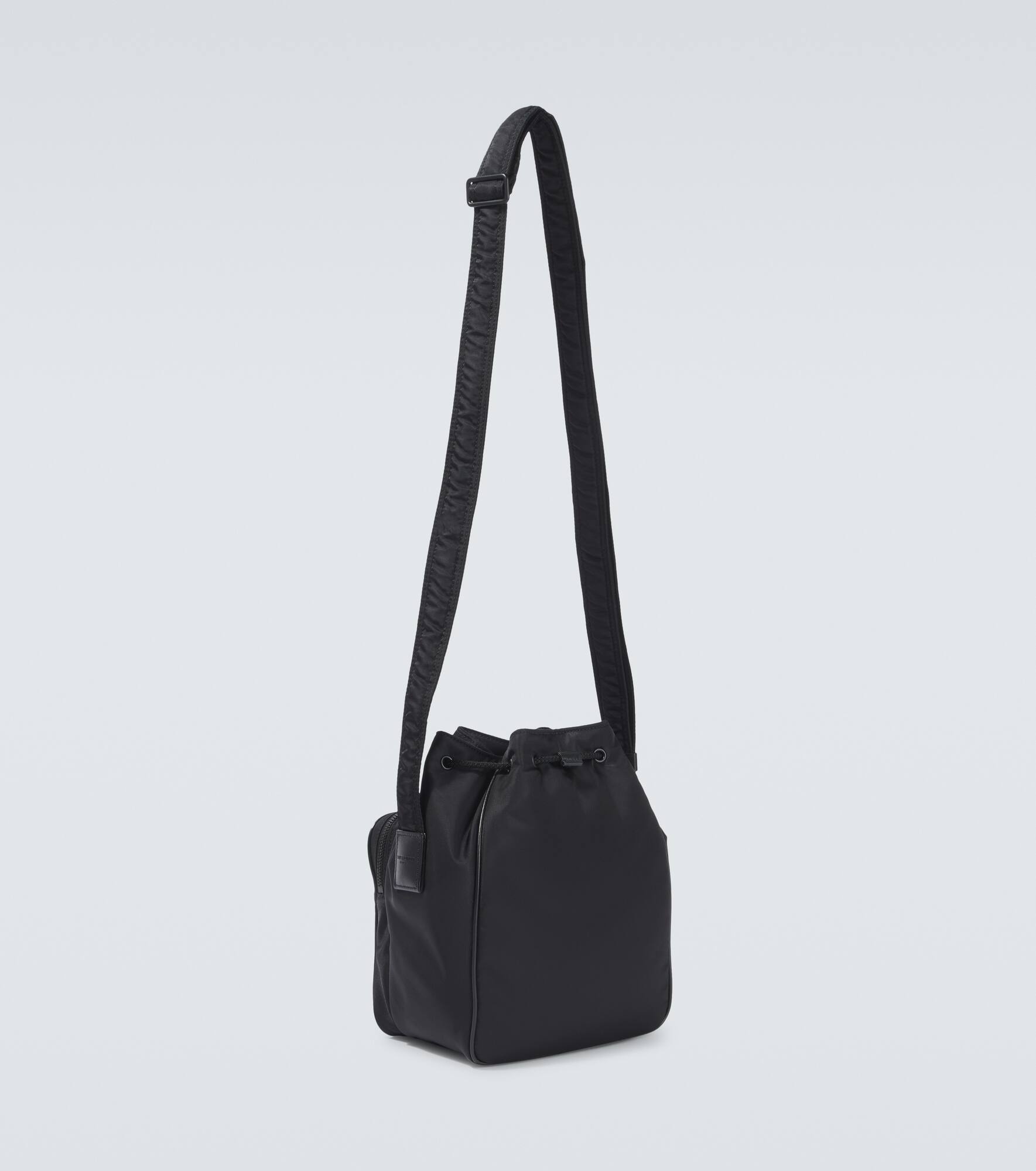 Niki Small leather-trimmed bucket bag - 5