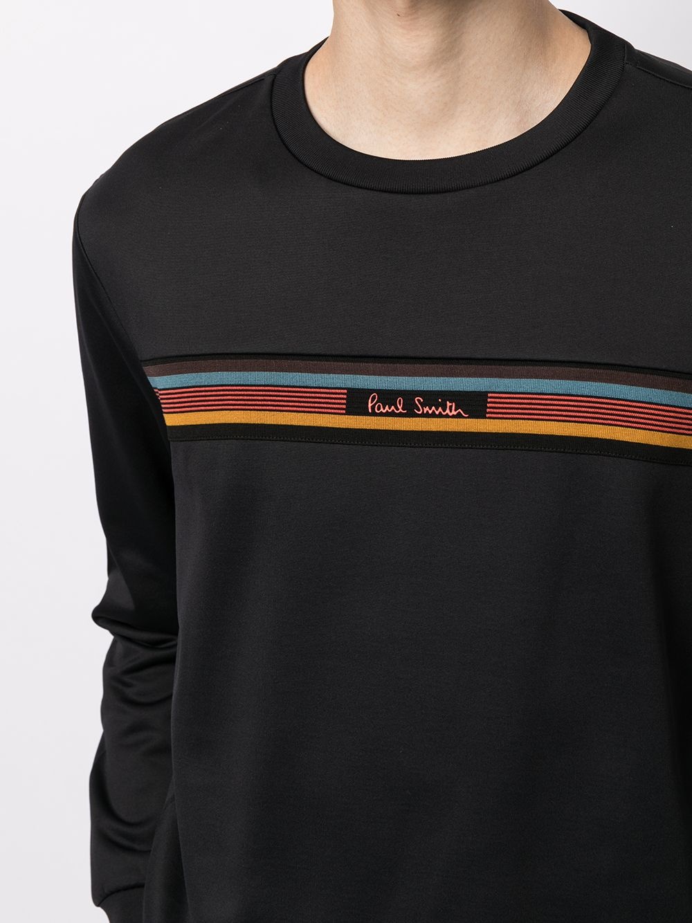 rainbow-stripe sweatshirt - 5