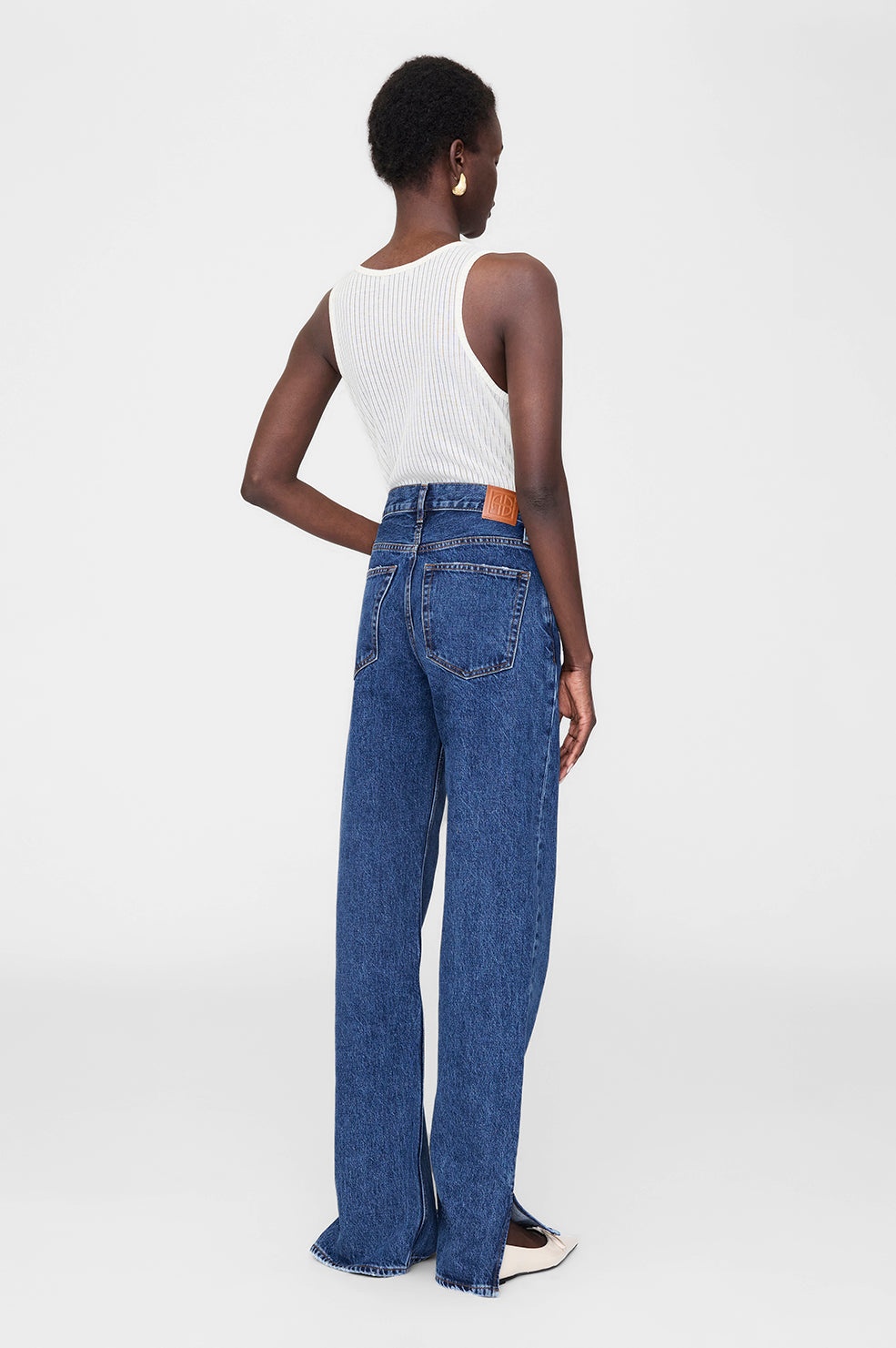 Roy Jean 34" - Clean Indigo Denim - 3
