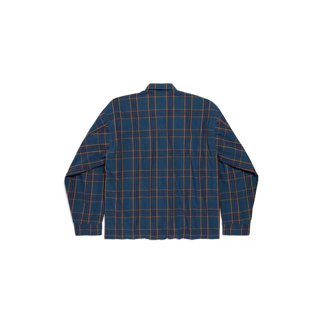 Men's Zip-up Shirt in Blue/orange - 2