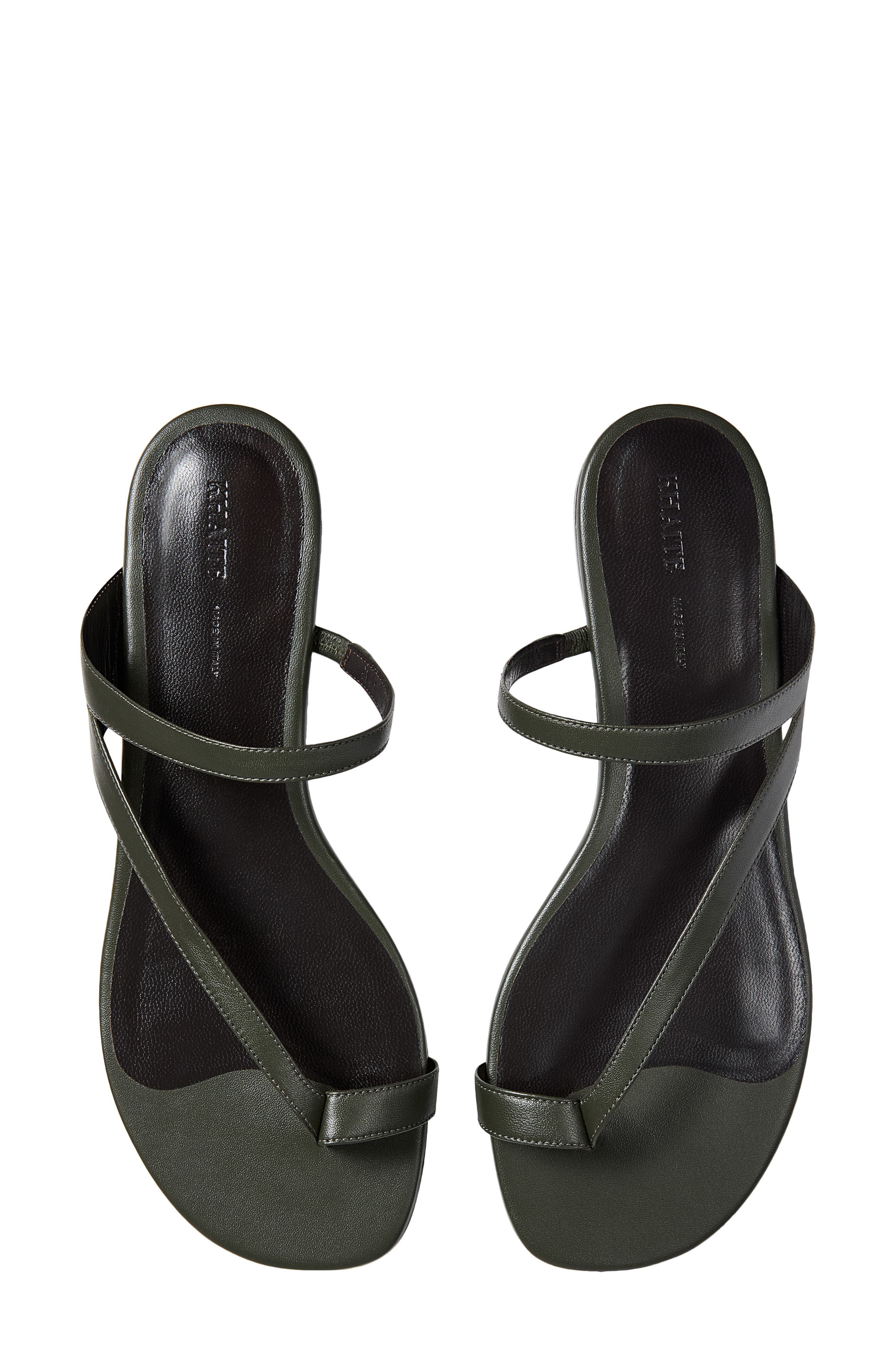 Khaite Aimee Flat Sandal in Racing Green at Nordstrom - 2