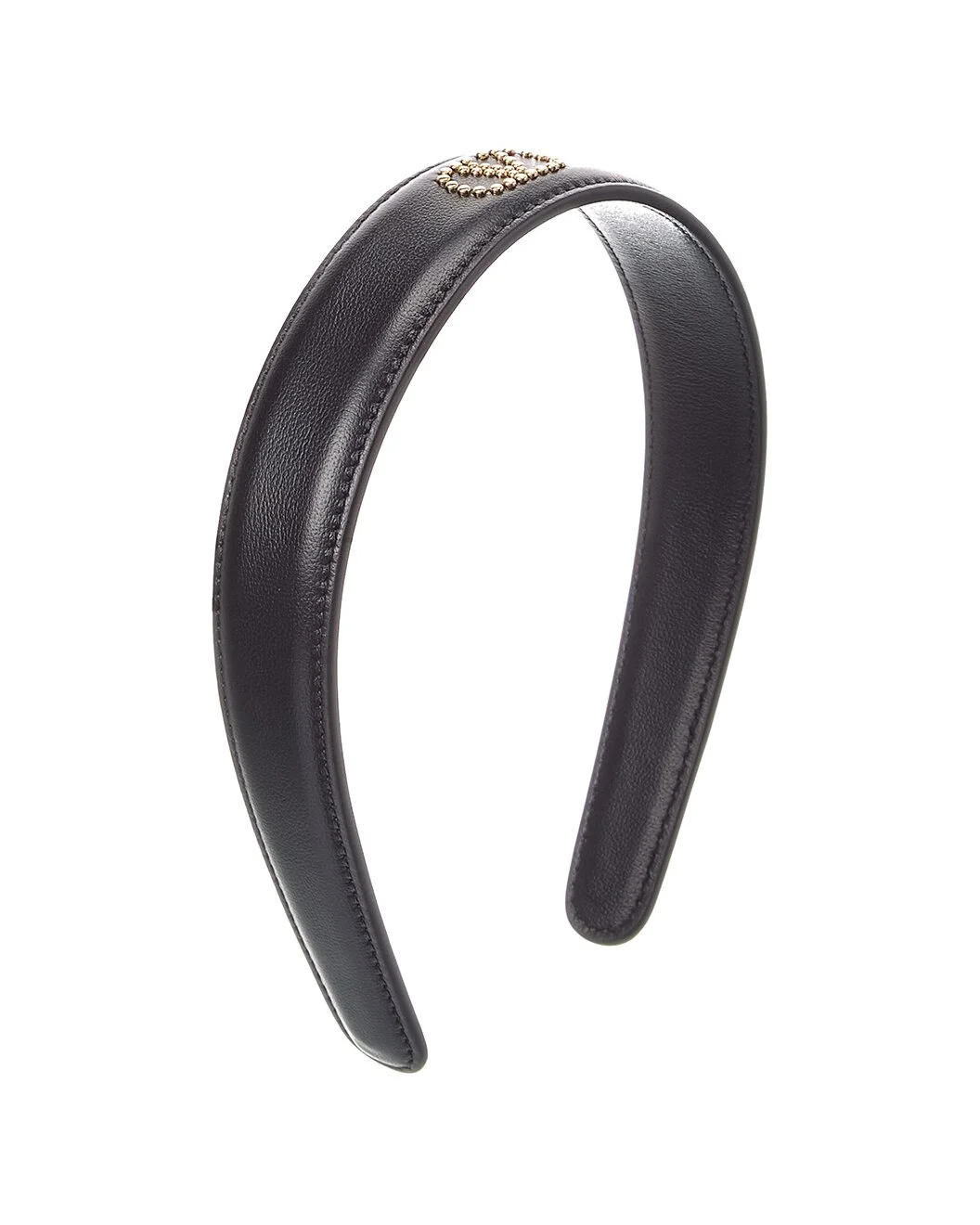Valentino VLogo Leather Headband - 1