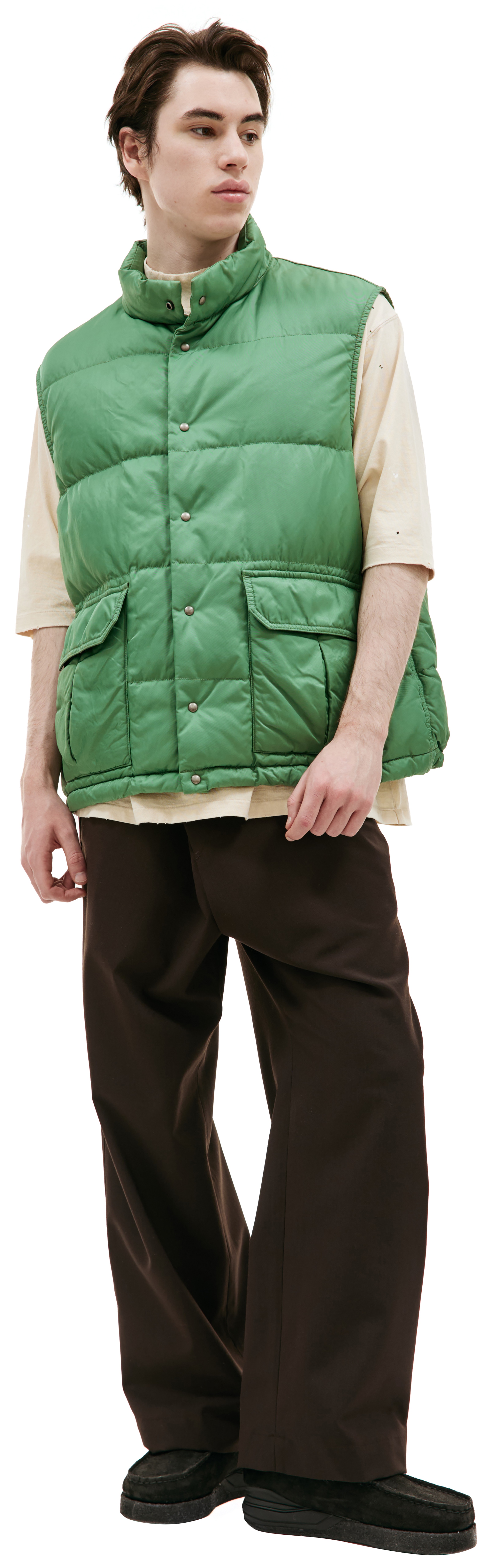 ジャケット・アウター WALKER DOWN VEST GREEN 2 visvim WALKER DOWN VEST GREEN | REVERSIBLE