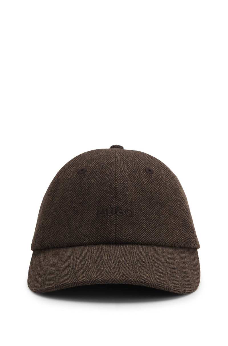 HUGO TWILL CAP WITH HERRINGBONE PATTERN outlook