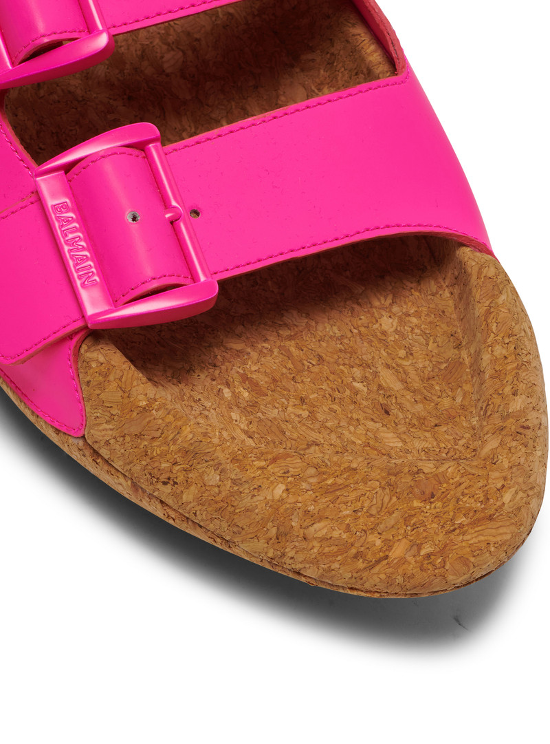 B-IT leather mules rubber  and cork 6