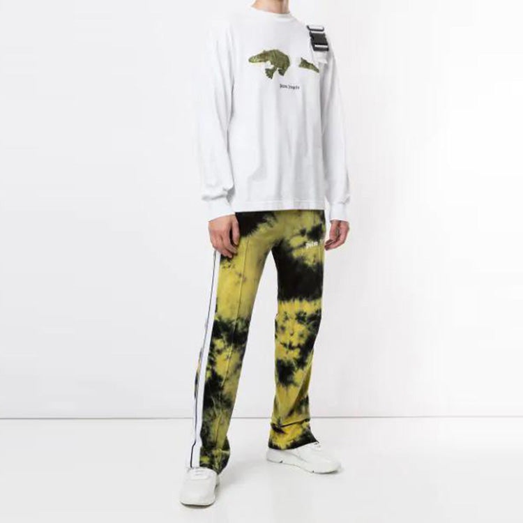 Men's PALM ANGELS Printing Long Sleeves White PMAB016E20JER0020155 - 3