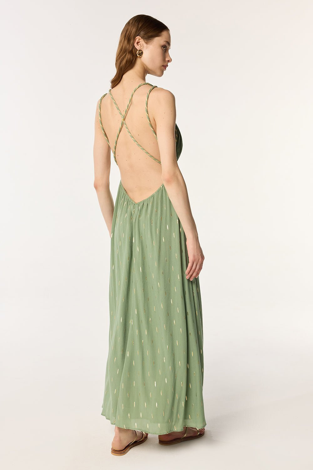 Long Dress Collette - Sage - 3