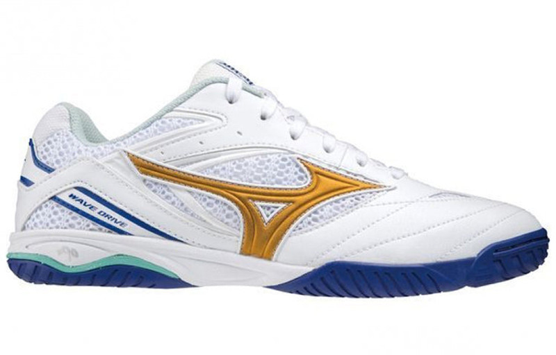 Mizuno Mizuno Wave Drive 8 'White Gold Blue' 81GA170530 outlook