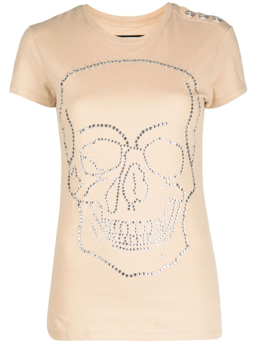 crystal-embellished T-shirt - 1