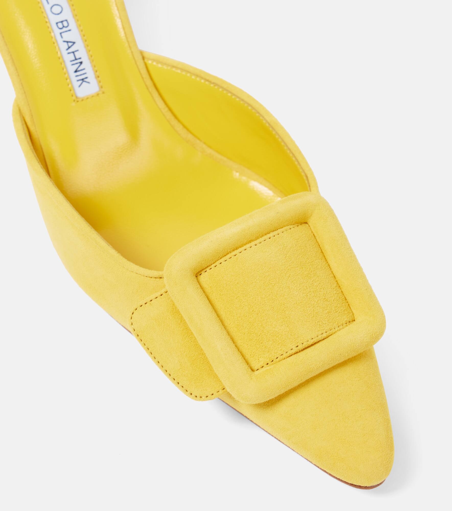 Maysale 50 leather mules - 5