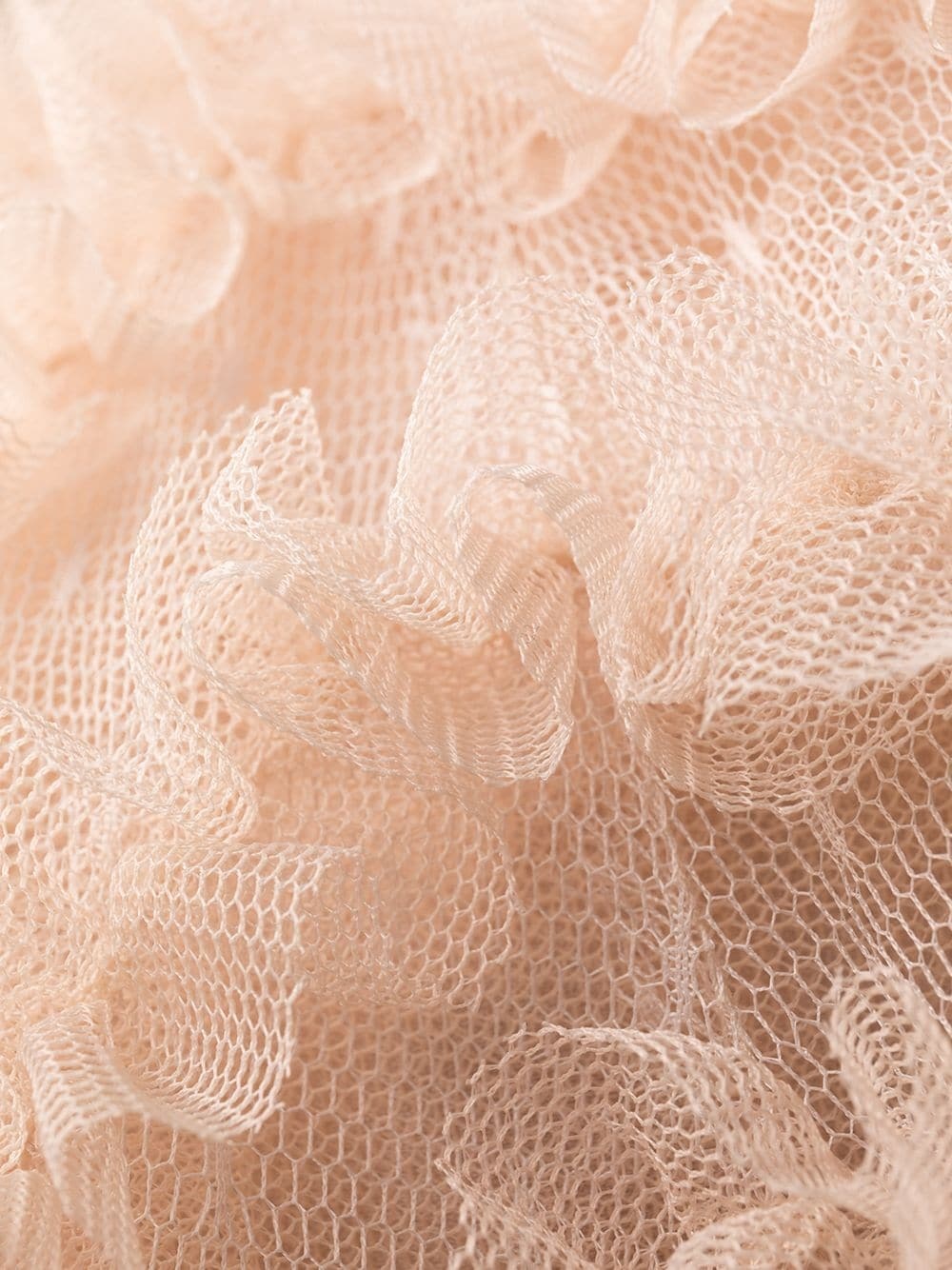 bow-detail tiered tulle gown - 7