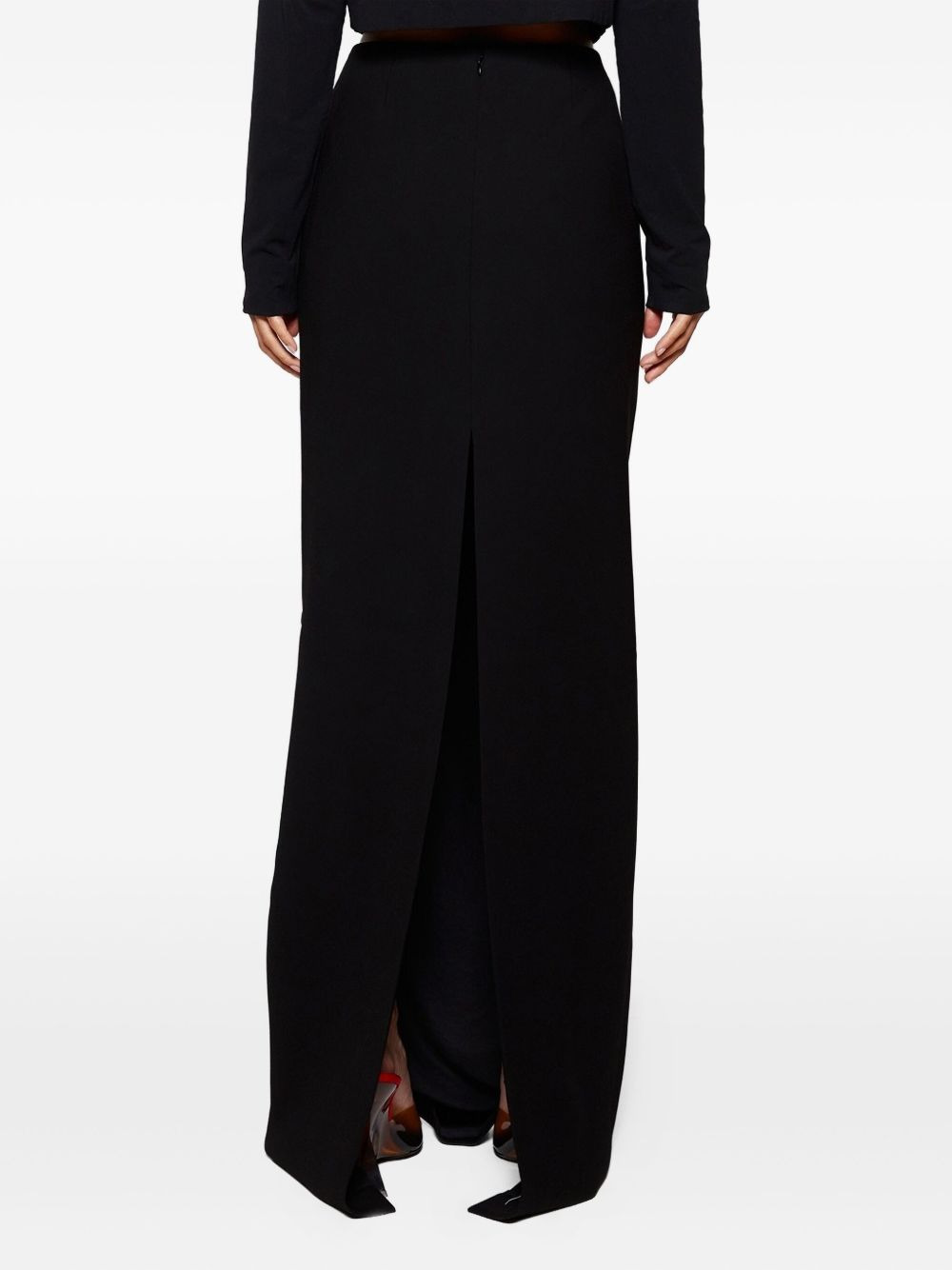 high-waisted column maxi skirt - 5