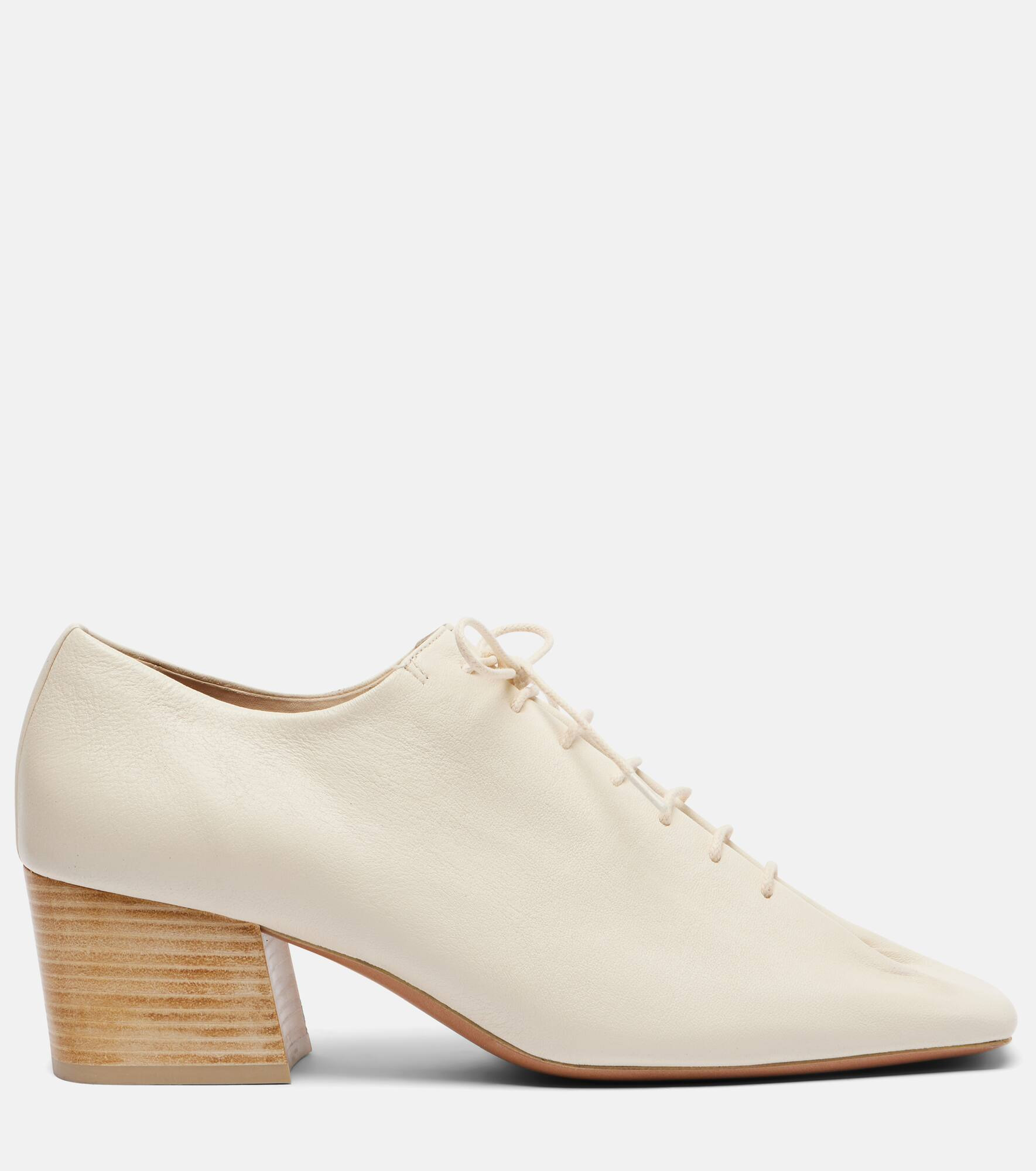 Souris 55 leather derby pumps - 4