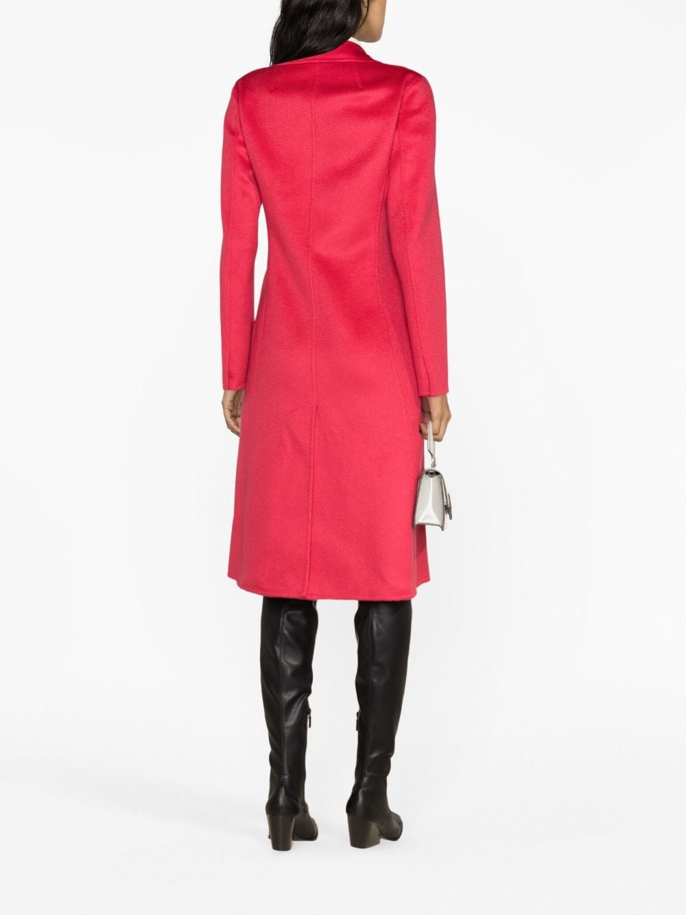 double-breasted cashmere coat - 3