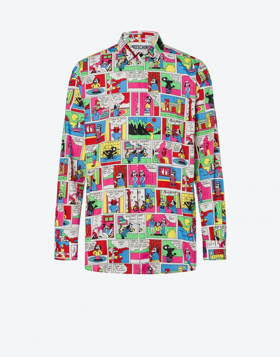MOSCHINO COMICS POPLIN SHIRT - 1