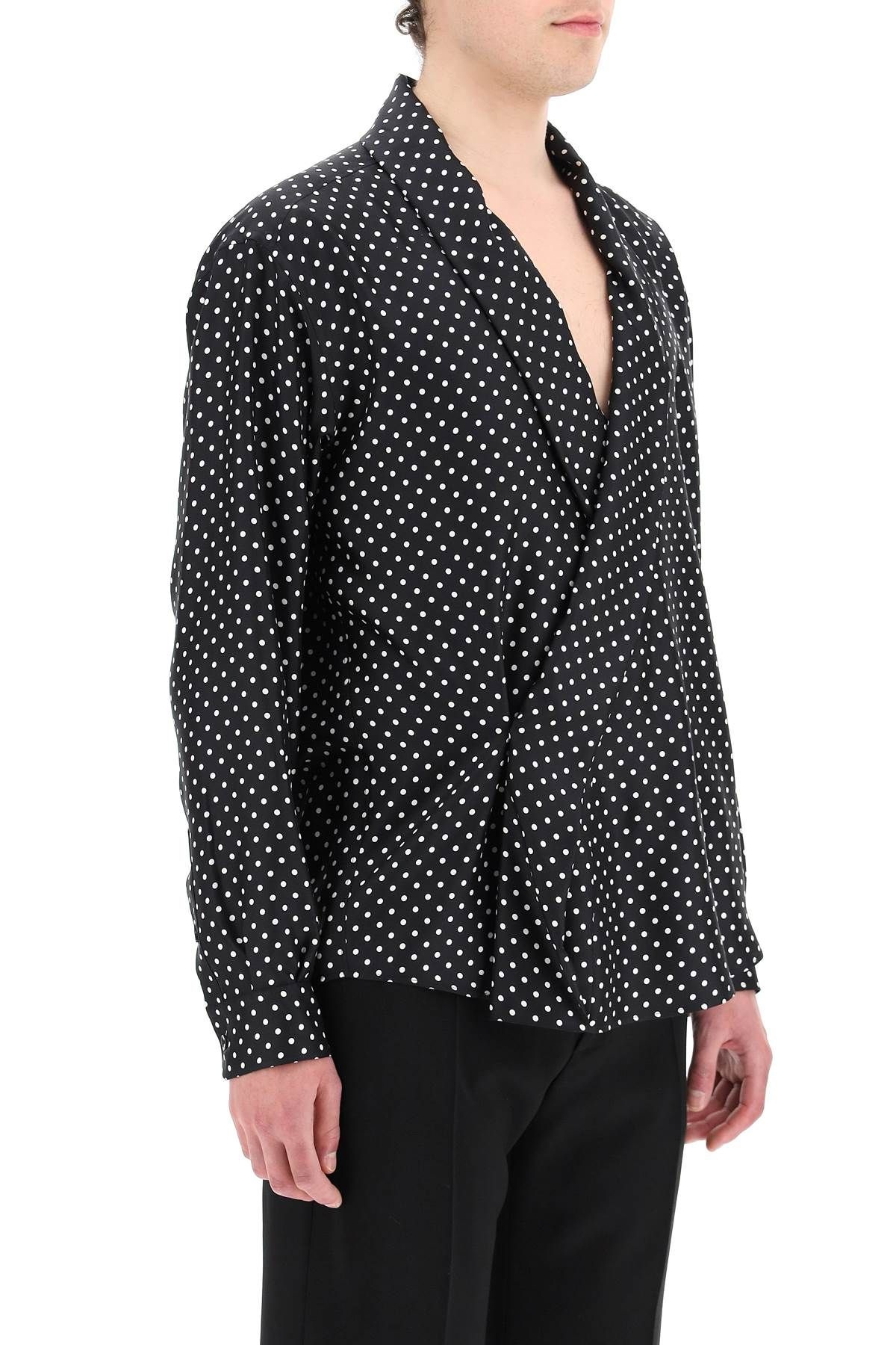 POLKA DOT SILK SHIRT - 3