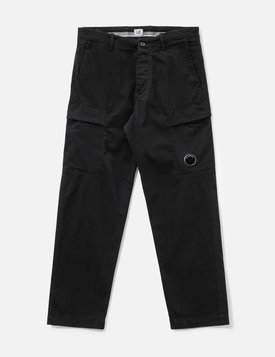STRETCH SATEEN REGULAR CARGO PANTS - 1