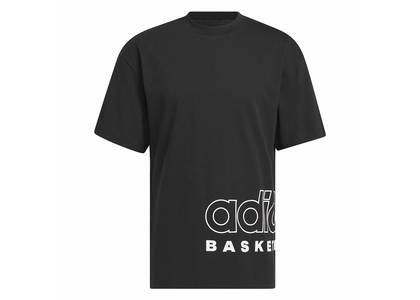 adidas Basketball Select Tee Black - 1