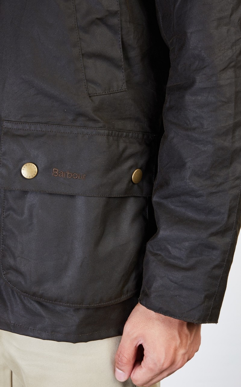 ASHBY WAX JACKET OLIVE - 10