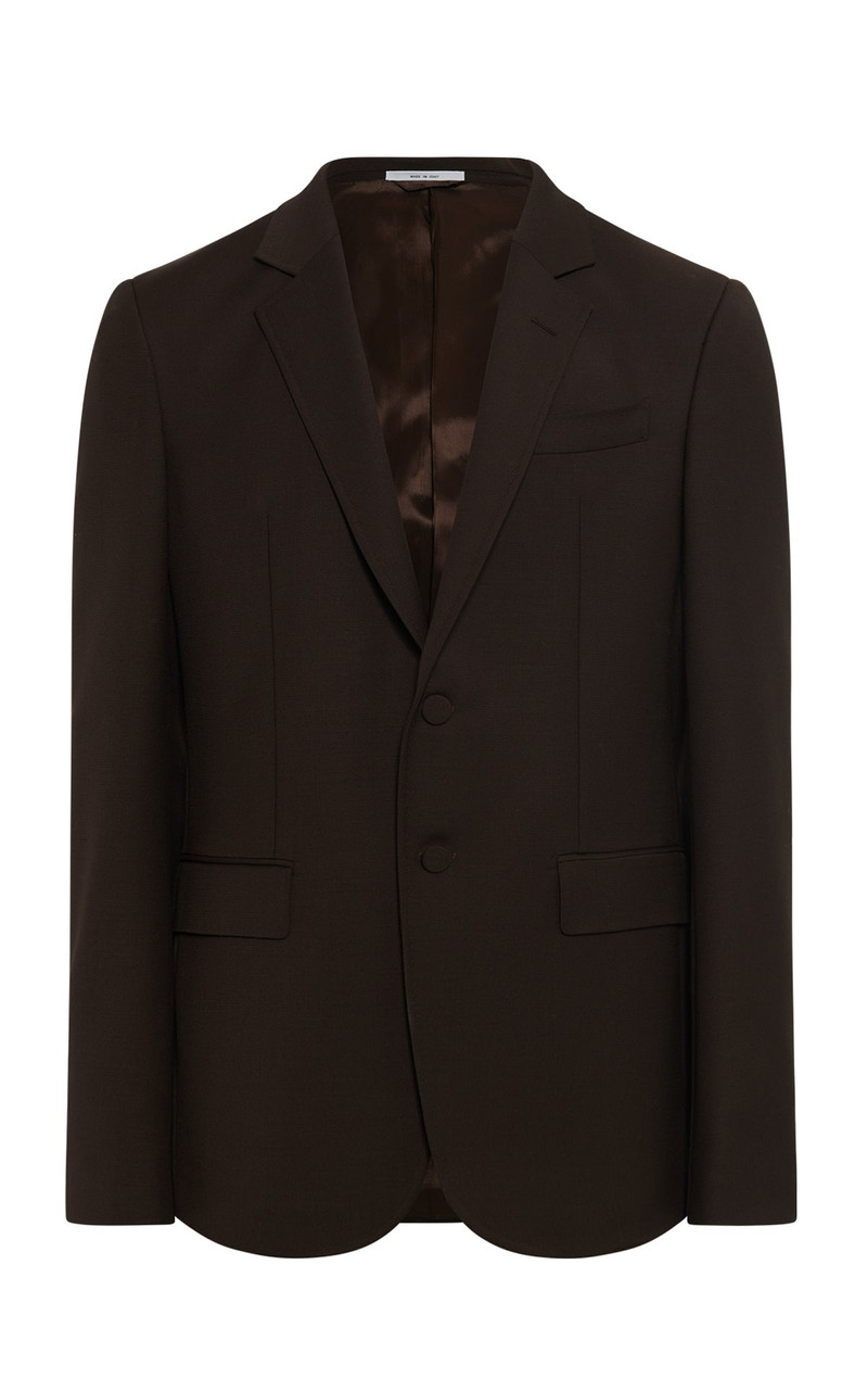 Irving Jacket in Chocolate Sportswear Wool 1