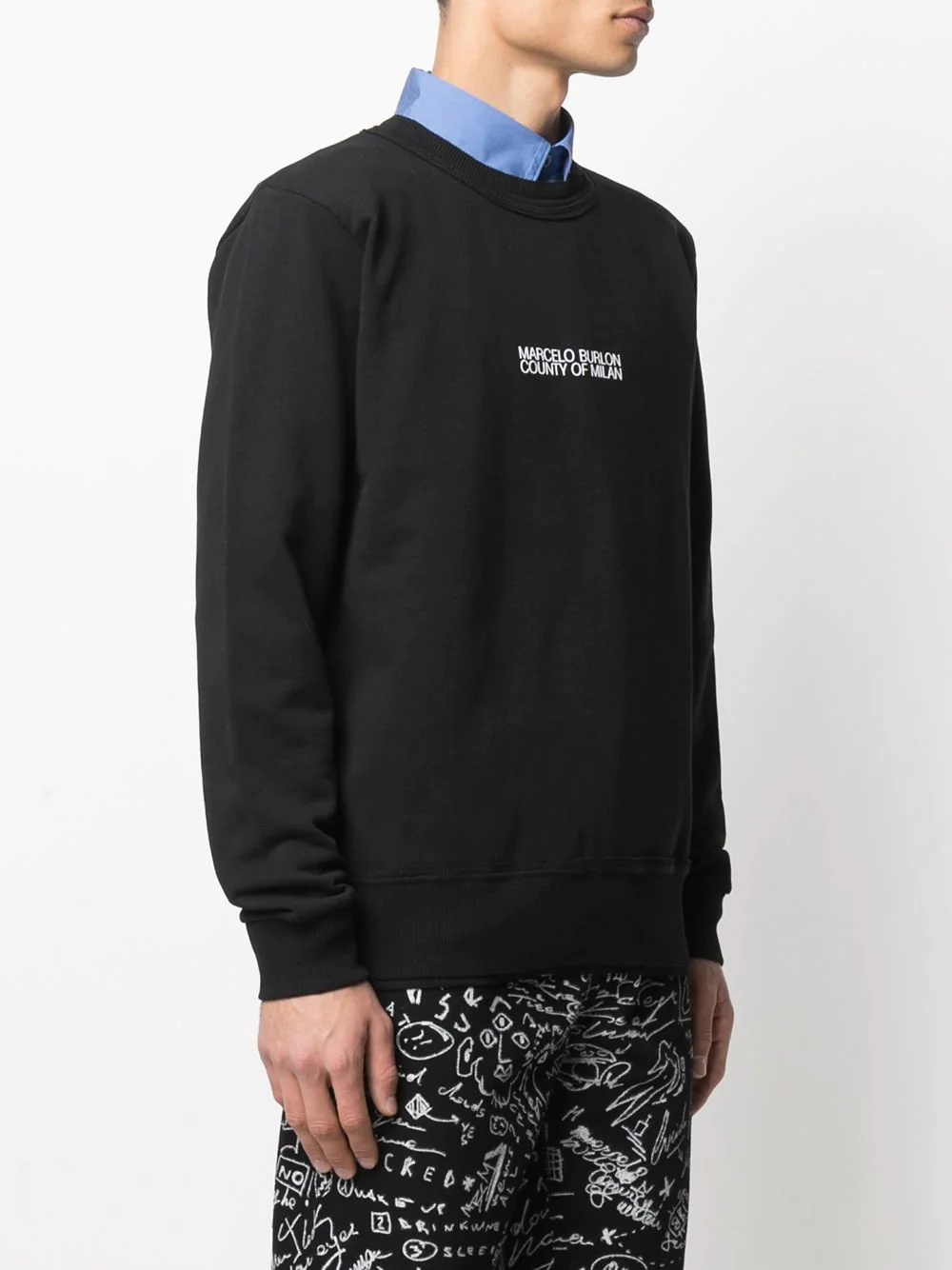 Multi Faces crew-neck sweatshirt - 4