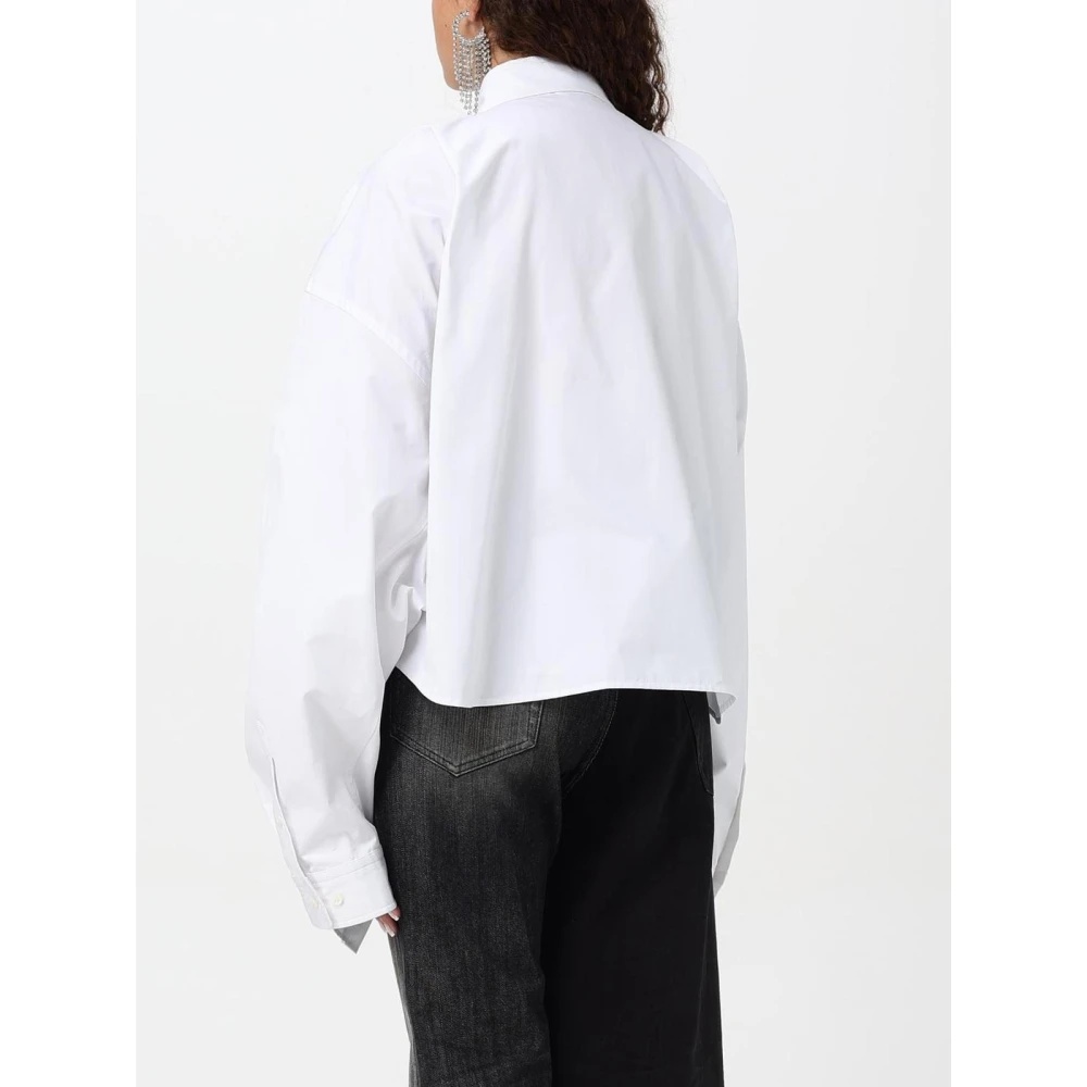 WHITE POPLIN SHIRT ELEGANT STYLE - 3